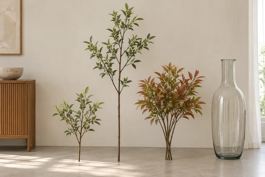 대전 화병 조화 가지 고르기, 50cm·120cm와 참죽 5구 구성